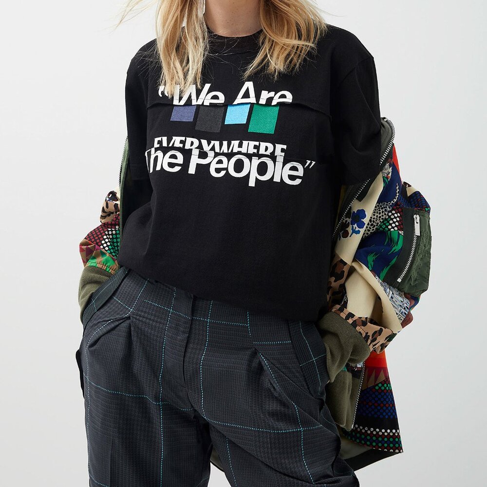 BNWT SS21 SACAI "WE ARE THE PEOPLE" TSHIRT 2